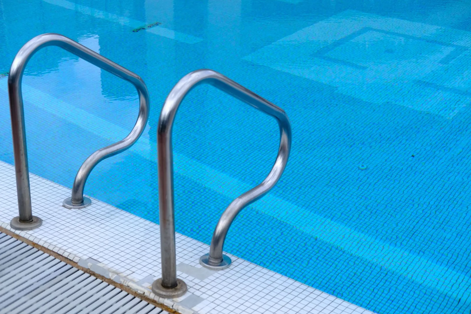 Pool water reflecting sunlight